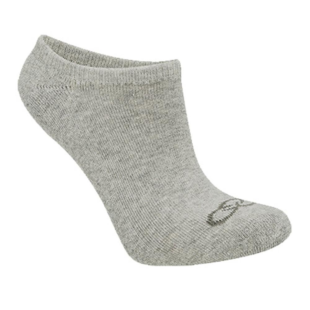 Meia Olympikus Sem Cano Pacote Com 3 Masculina - Branco e Cinza - 3