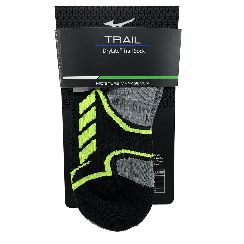 Meia Mizuno Cano Baixo Race Low - Preto e Cinza - 2