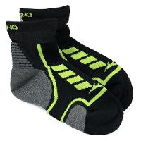 Meia Mizuno Cano Baixo Race Low - Preto e Cinza - 1