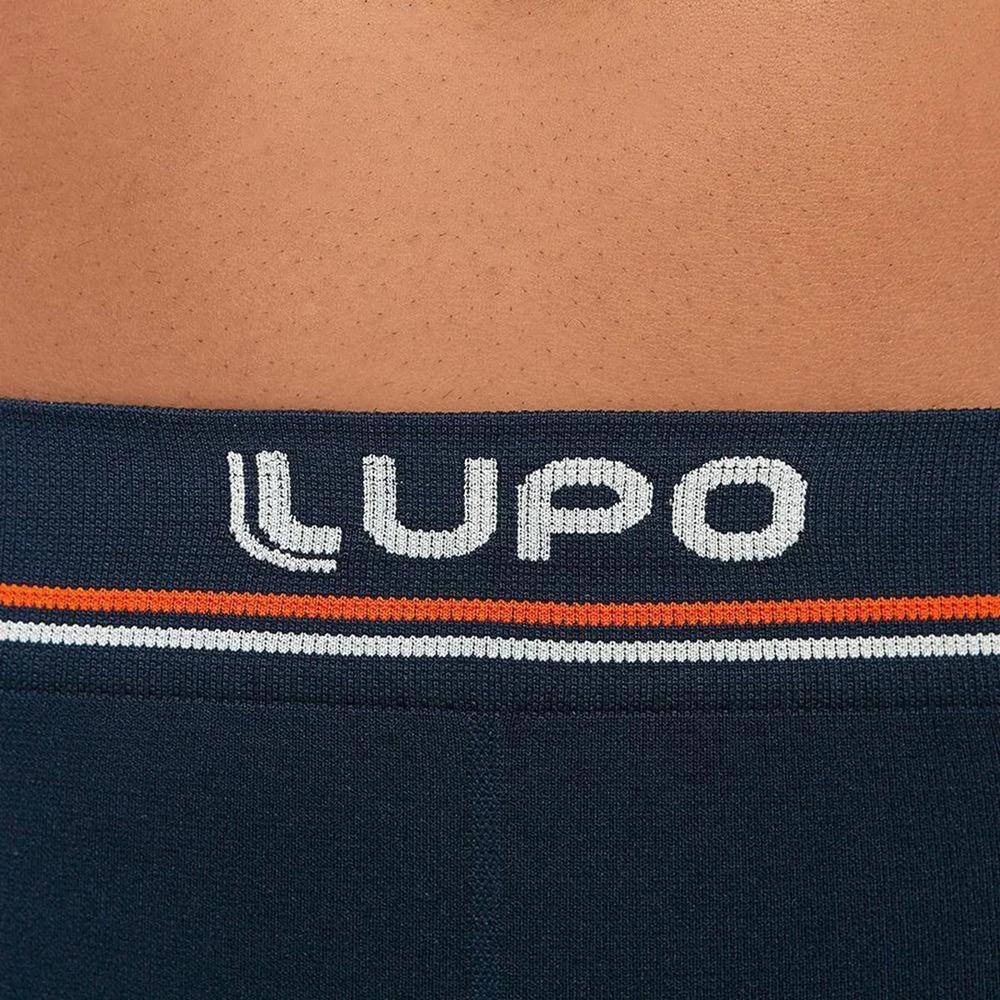 Kit 2 Cuecas Boxer Lupo Microfibra Sem Costura - Marinho e Preto - 3