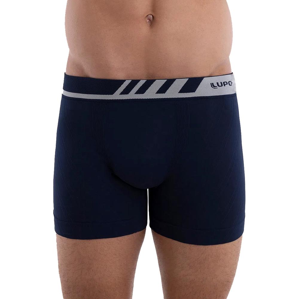 Cueca Boxer Lupo Microfibra Cós Com Chanfro - Marinho - 3