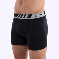 Cueca Boxer Lupo Microfibra Cós Com Chanfro - Preta - 2
