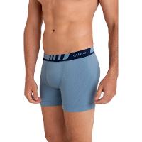Cueca Boxer Lupo Microfibra Cós Com Chanfro - Azul - 1