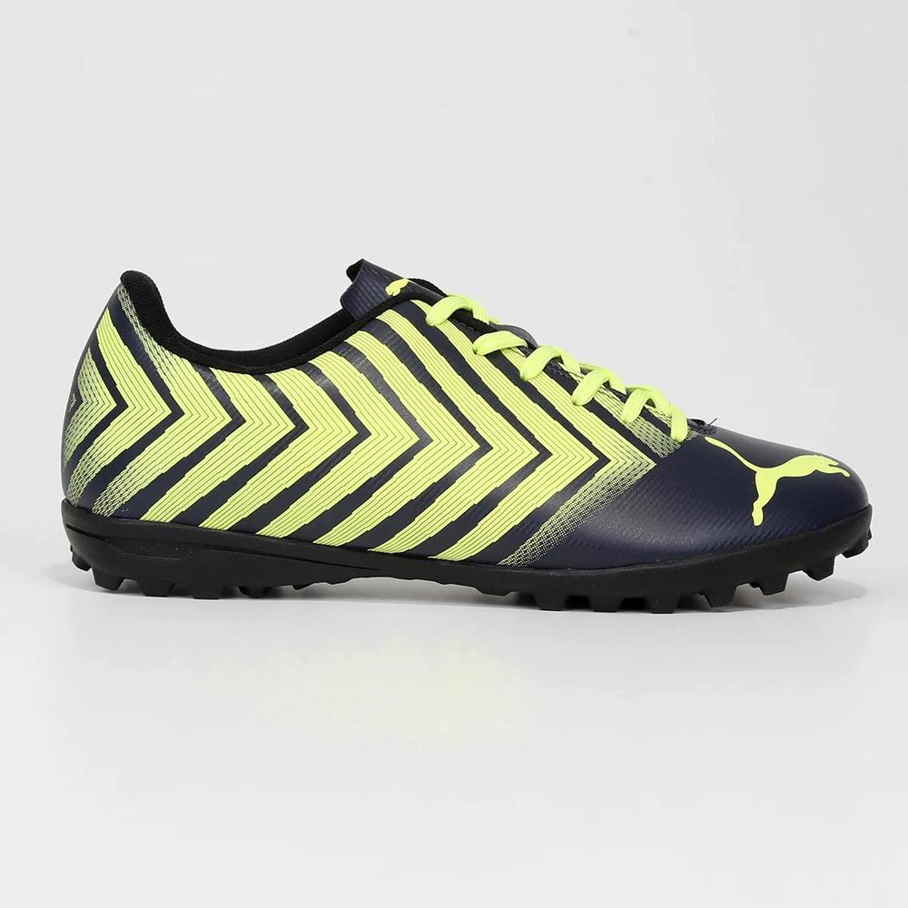 Chuteira Society Puma Tacto II Masculina - Azul e Amarelo - 2