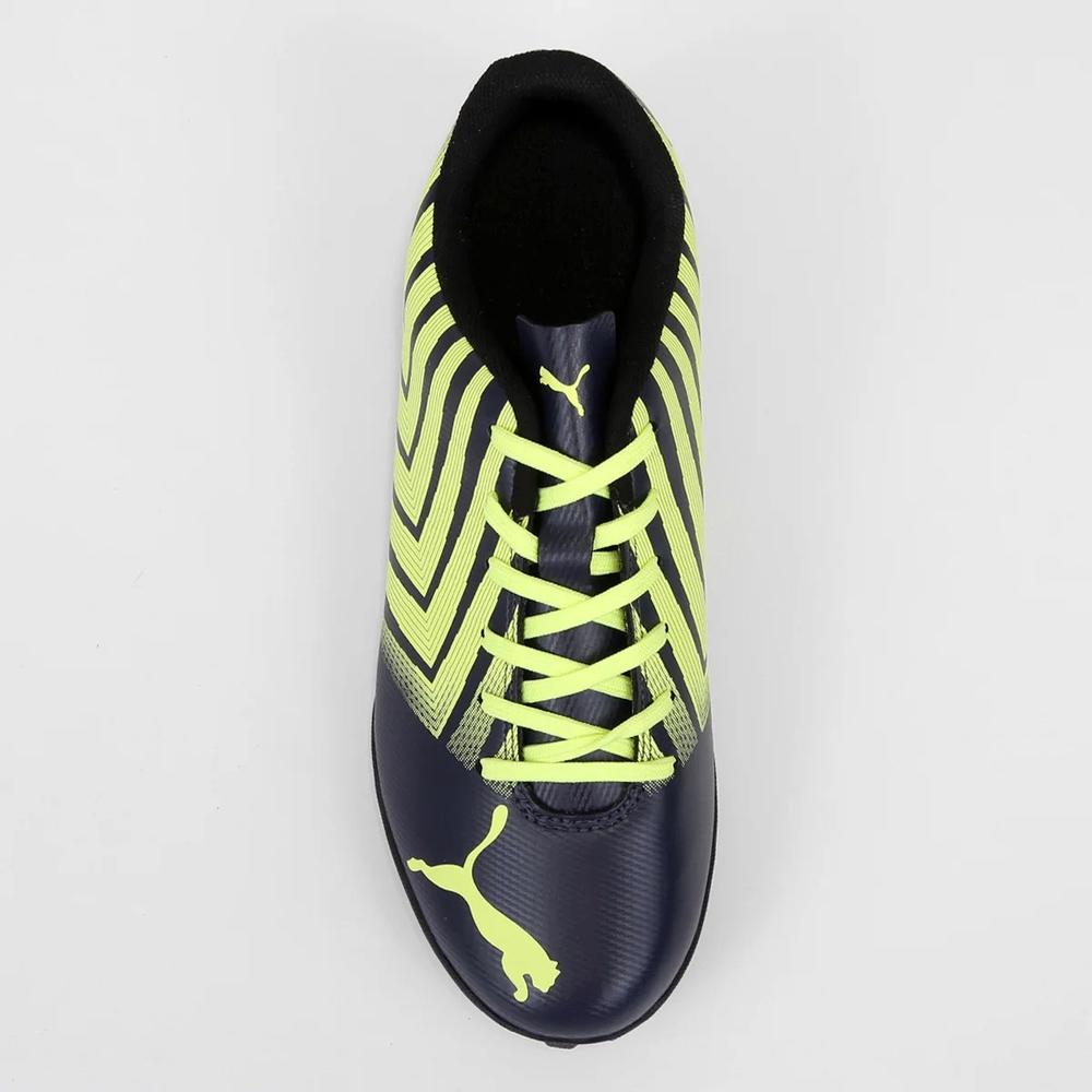 Chuteira Society Puma Tacto II Masculina - Azul e Amarelo - 3
