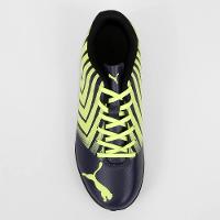 Chuteira Society Puma Tacto II Masculina - Azul e Amarelo - 3