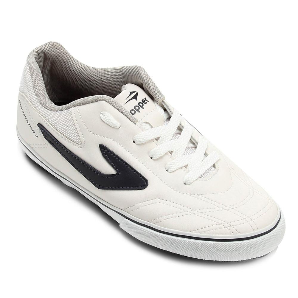 Chuteira Futsal Topper Dominator III Masculina - Branca - 1