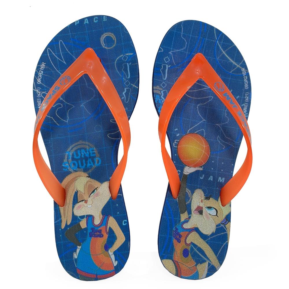 Chinelo Infantil Space Jam II Pop It Grendene Kids - Azul e Laranja - 3