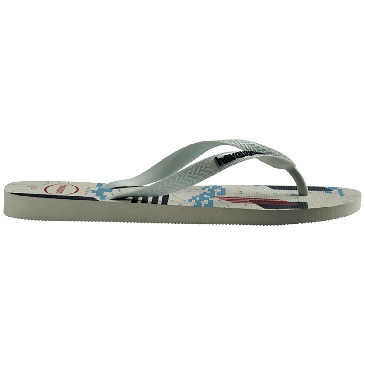 Chinelo Havaianas Trend Masculino - Branco e Marinho - 3