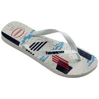 Chinelo Havaianas Trend Masculino - Branco e Marinho - 2