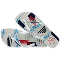 Chinelo Havaianas Trend Masculino - Branco e Marinho - 4