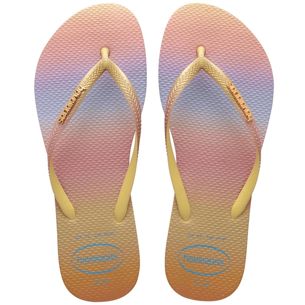 Chinelo Havaianas Slim Gradient Sunset Feminino - Amarelo Limão - 1