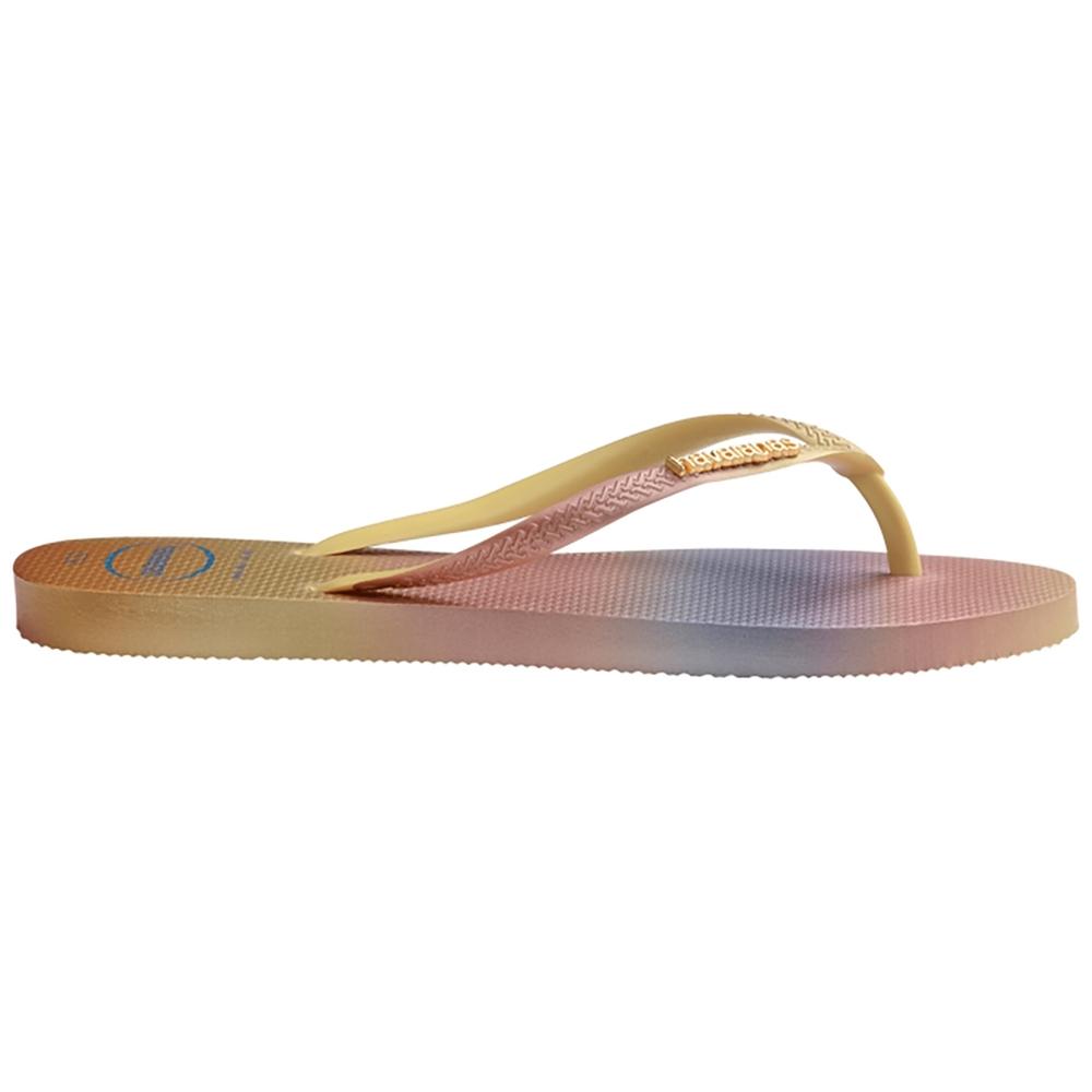 Chinelo Havaianas Slim Gradient Sunset Feminino - Amarelo Limão - 3