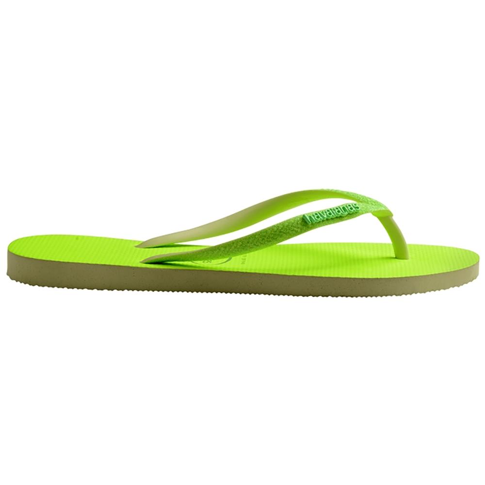 Chinelo Havaianas Slim Glitter Neon Feminino - Verde Limão - 3