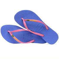 Chinelo Havaianas Slim Brasil Feminino - Azul e Rosa - 4