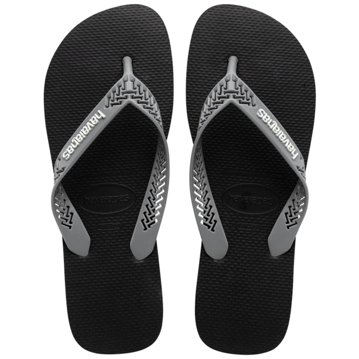 Chinelo Havaianas Power Light Solid Masculino - Preto e Cinza - 1