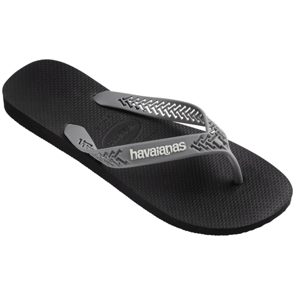 Chinelo Havaianas Power Light Solid Masculino - Preto e Cinza - 2