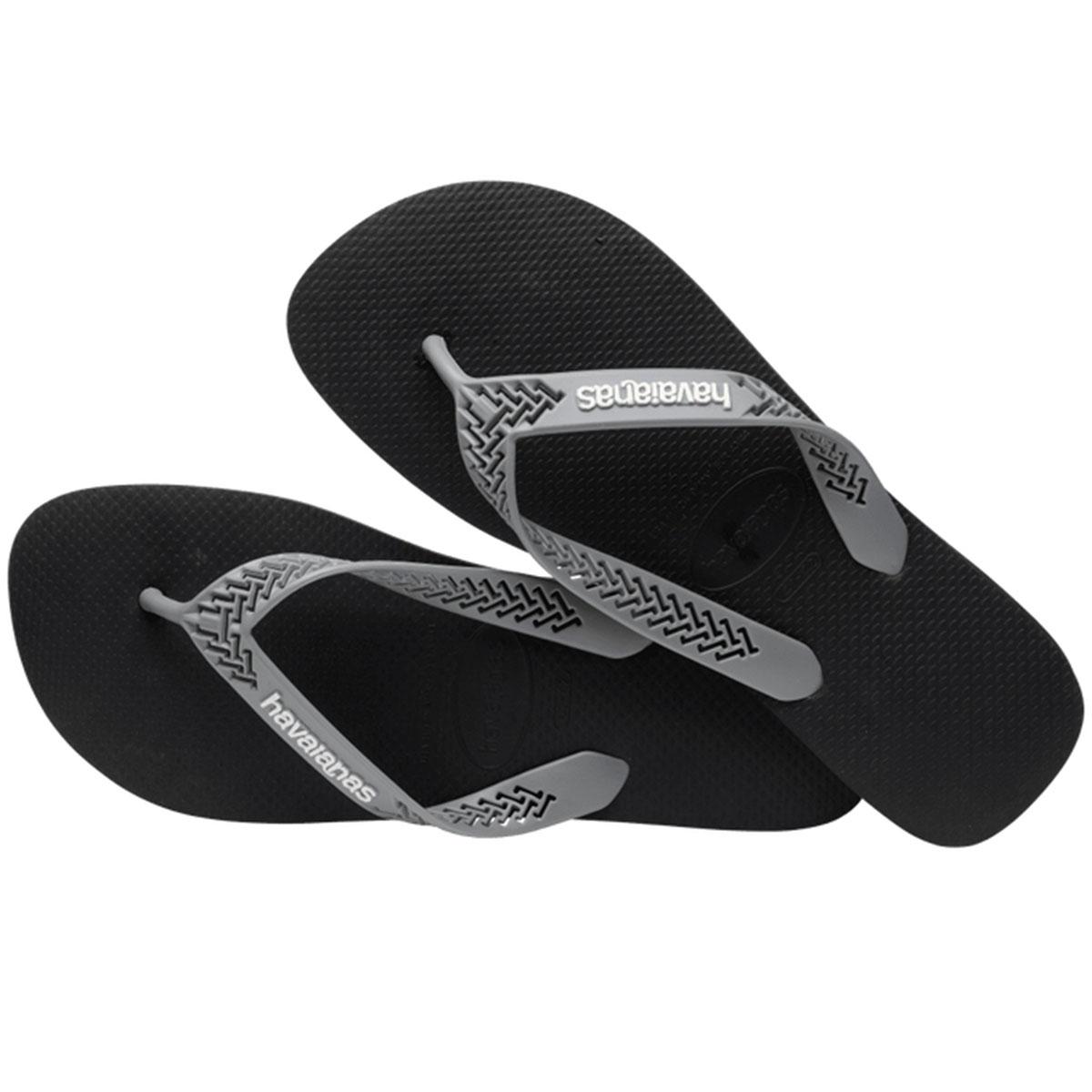 Chinelo Havaianas Power Light Solid Masculino - Preto e Cinza - 4