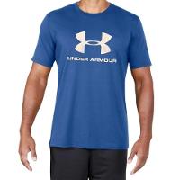 Camiseta Under Armour Sportstyle Logo Masculina - Azul e Branco - 1