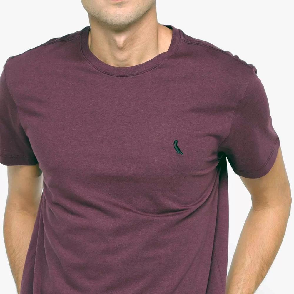 Camiseta Reserva Gola Careca Masculina - Vinho - 3