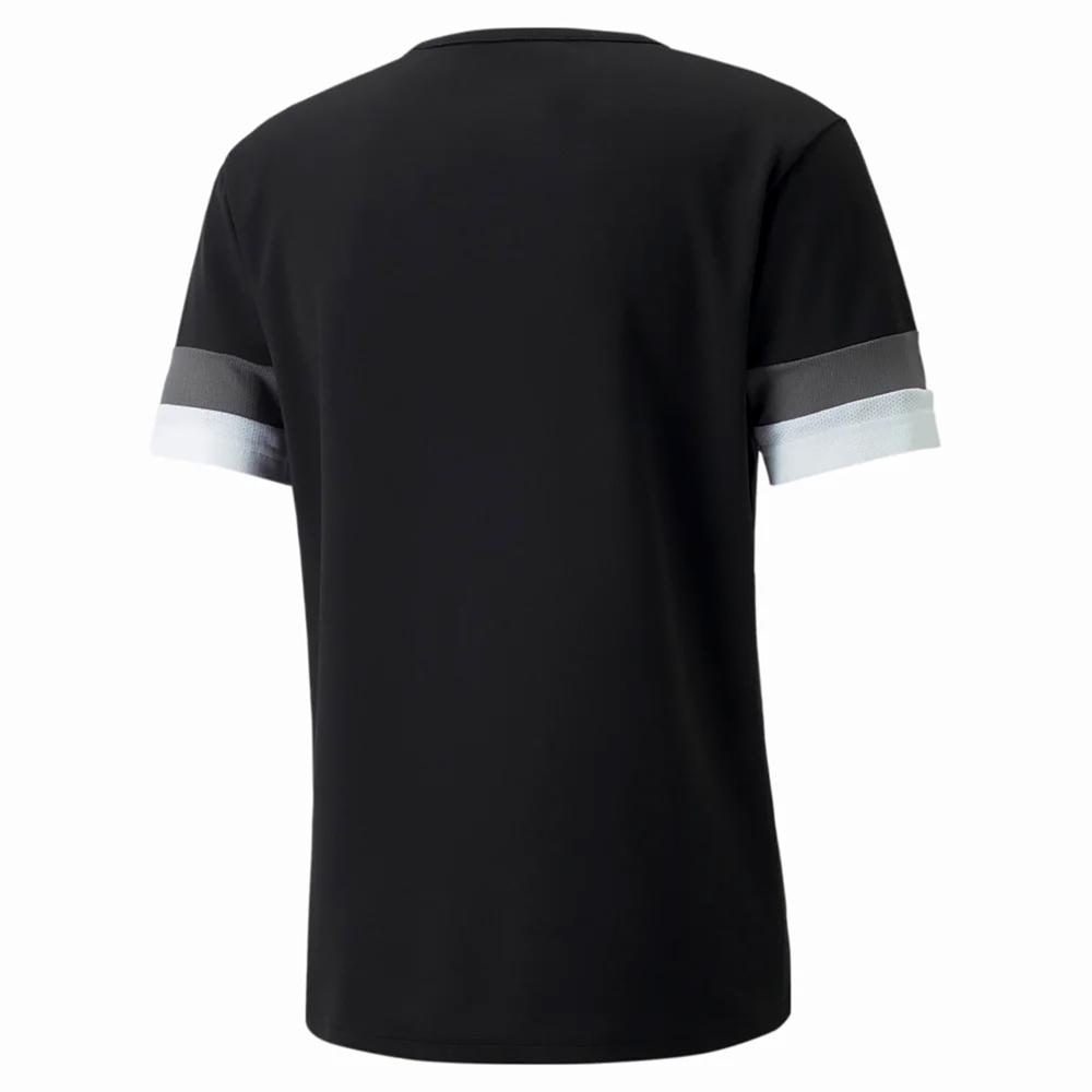 Camiseta Puma Masculina Teamrise Jersey - Preto e Branco - 2