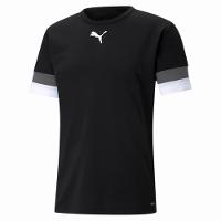 Camiseta Puma Masculina Teamrise Jersey - Preto e Branco - 1
