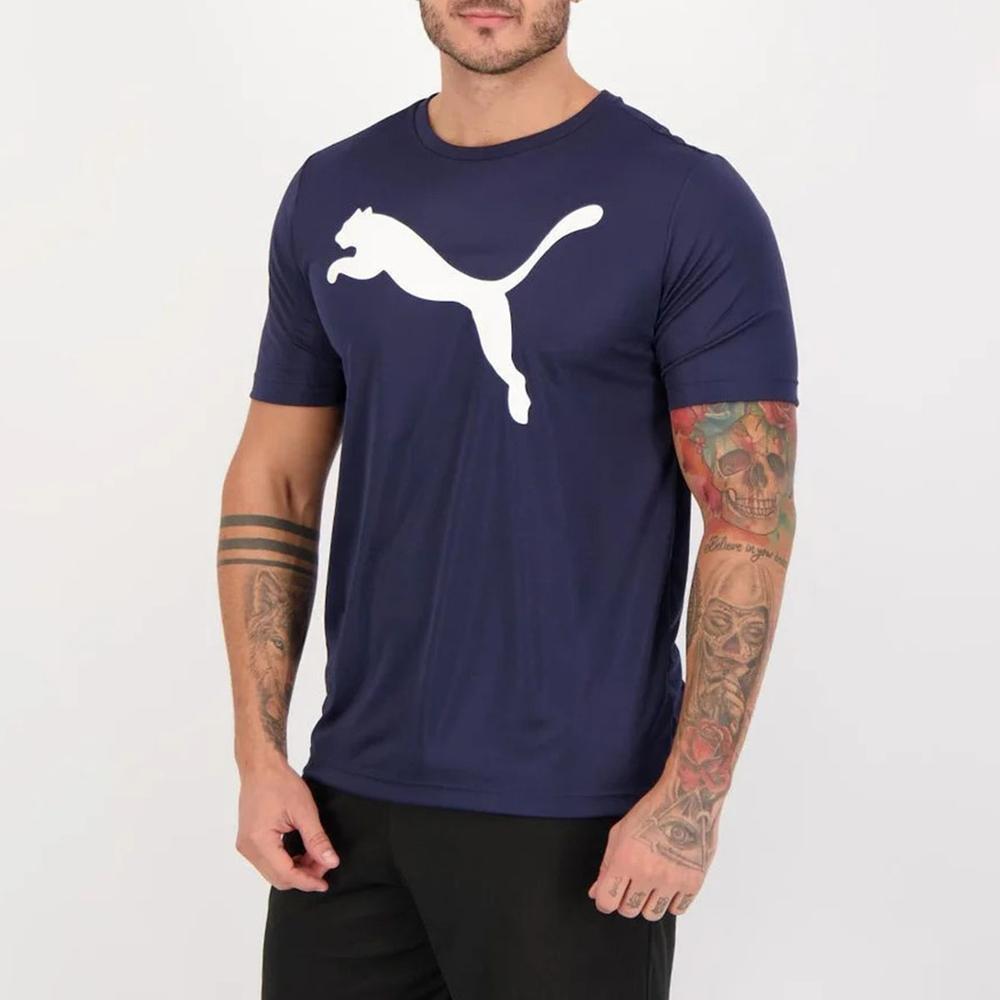 Camiseta Puma Active Big Logo Masculina - Marinho - 1