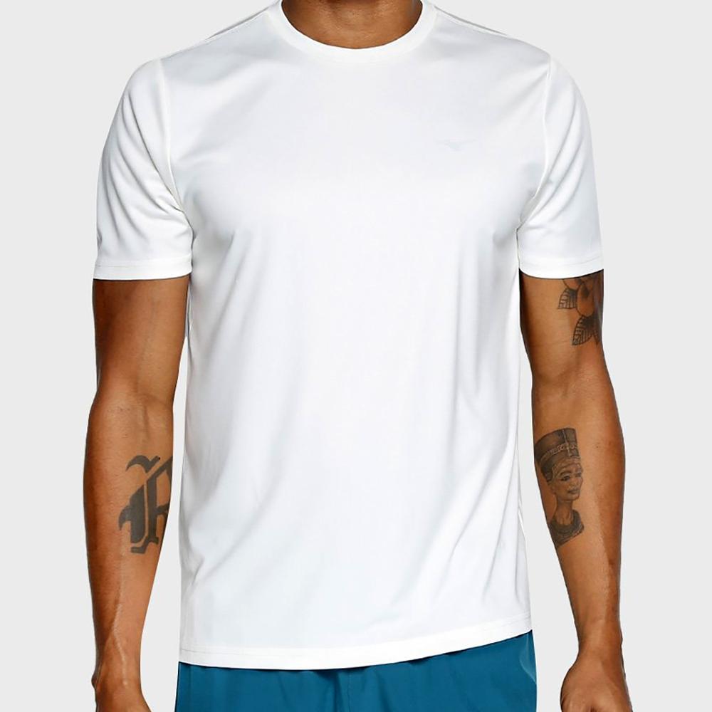 Camiseta Mizuno Run Spark 2 Masculina - Branco - 1