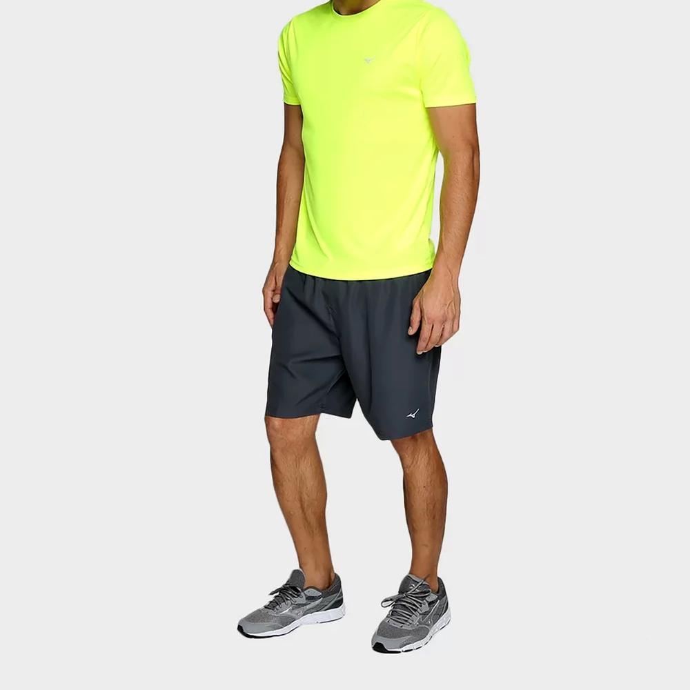 Camiseta Mizuno Run Spark 2 Masculina - Amarelo Claro - 3