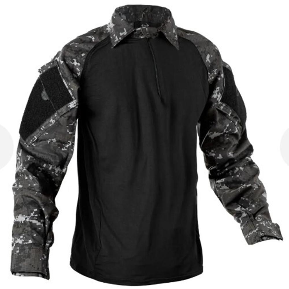 Camisa Tática Fox boy Combat Shirt X Five - Preto/Choque Digital - 1