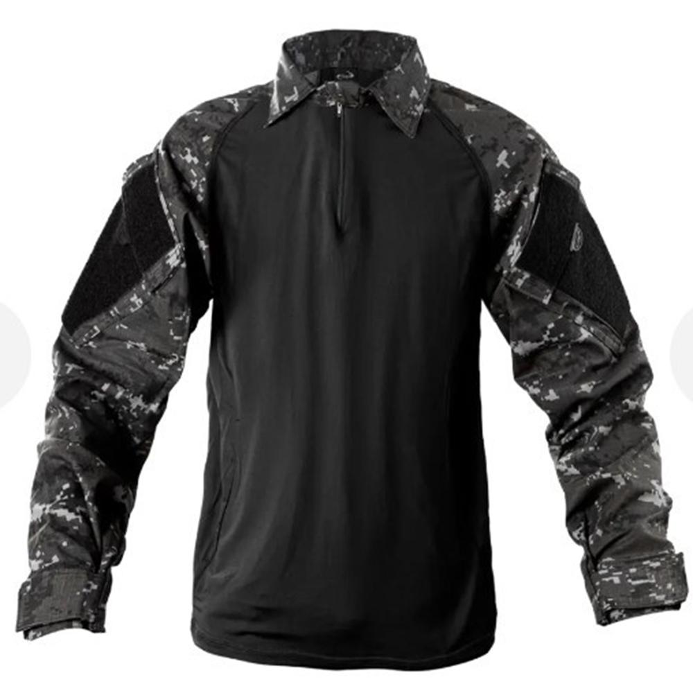 Camisa Tática Fox boy Combat Shirt X Five - Preto/Choque Digital - 2