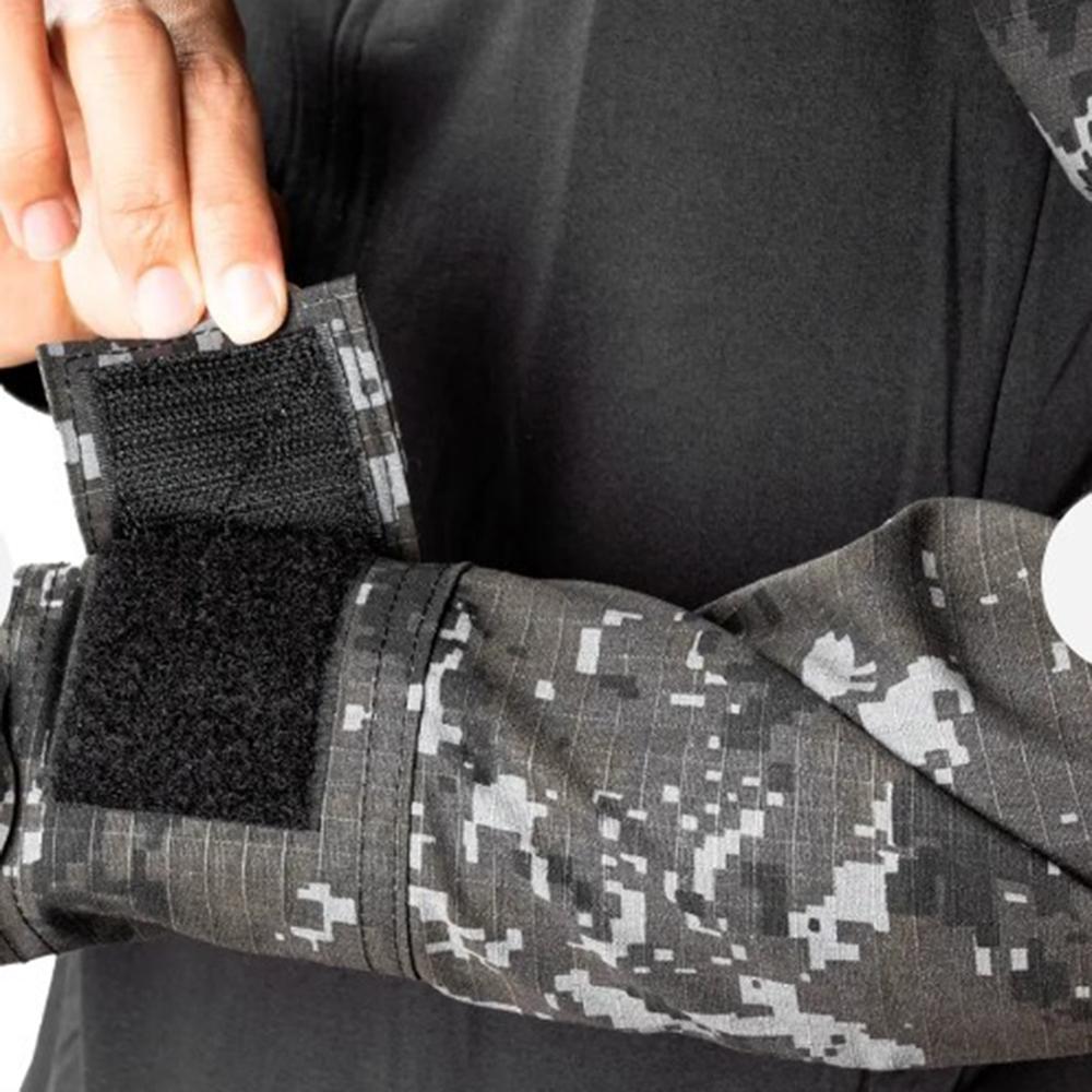 Camisa Tática Fox boy Combat Shirt X Five - Preto/Choque Digital - 4