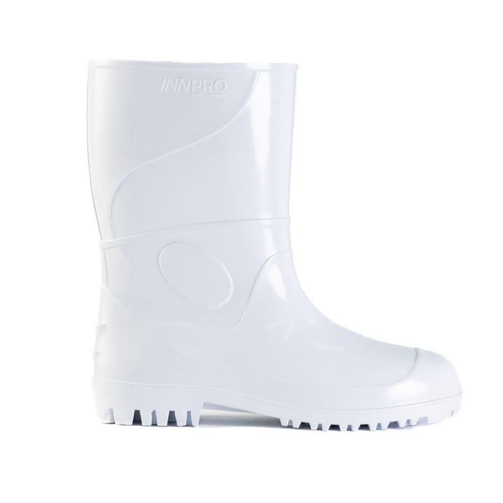 Bota PVC Cano medio Innpro Agro Antiderrapante CA 36025 - Branco - 2
