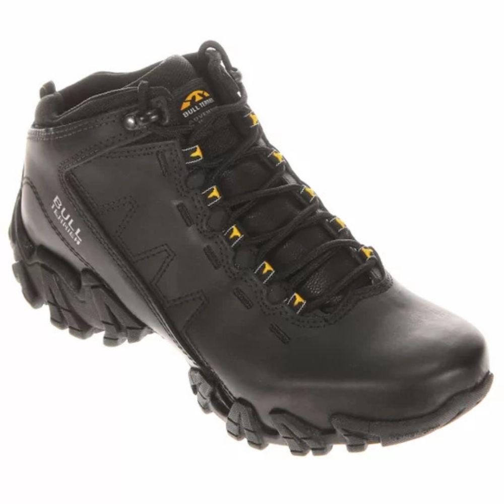 Bota Couro Bull Terrier Ranger Masculina - Preto - 1