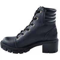 Bota Coturno Moleca Tratorada Salto Bloco - Preto - 3