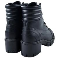 Bota Coturno Moleca Tratorada Salto Bloco - Preto