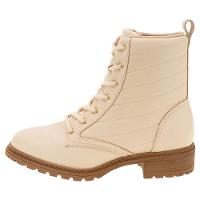 Bota Coturno Modare Ultra Conforto Costuras - Creme - 2