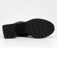 Bota Cano Médio Vizzano Salto Bloco Fivela Dupla Hotfix Tratorada - Preto - 5