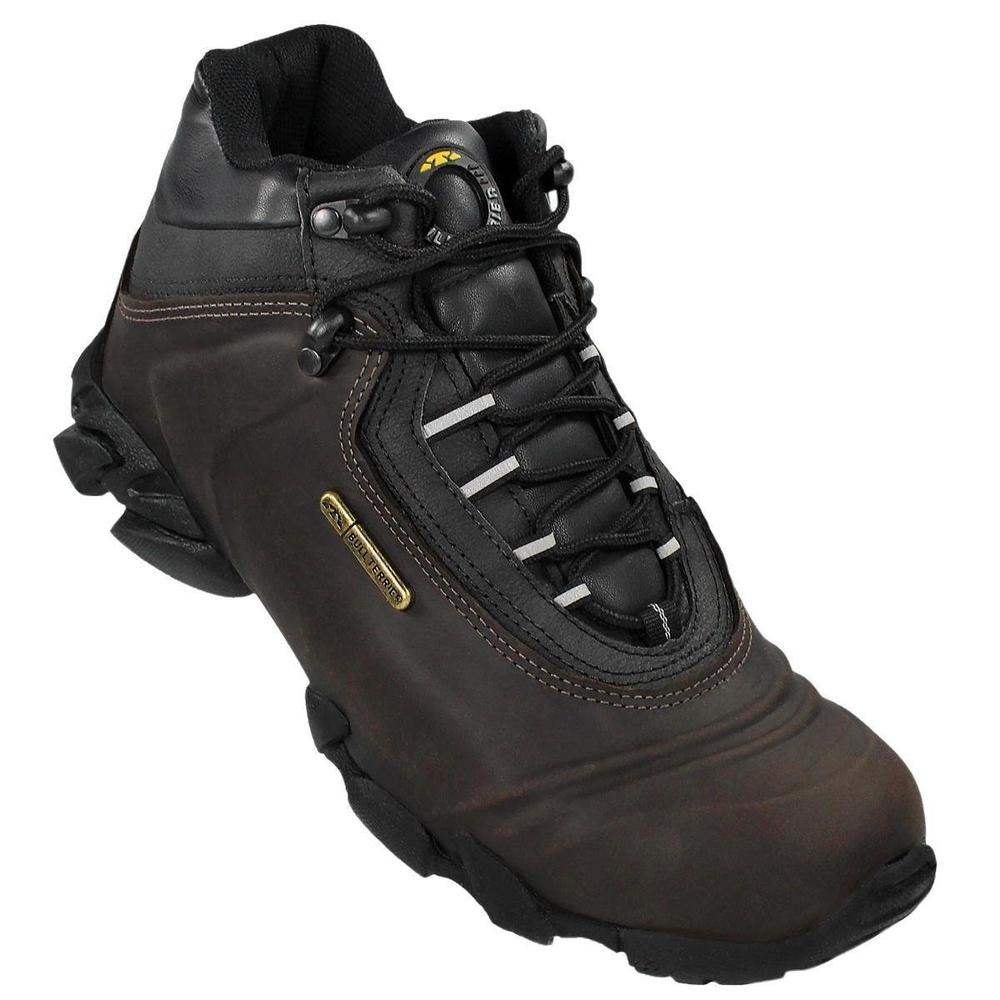 Bota Bull Terrier Attack II Couro Masculina - Marrom Escuro - 1