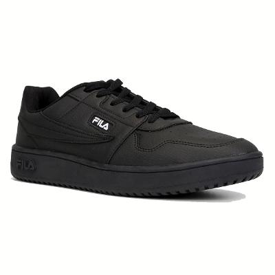 Tênis Couro Fila Acd Classic Masculino - Preto e Prata