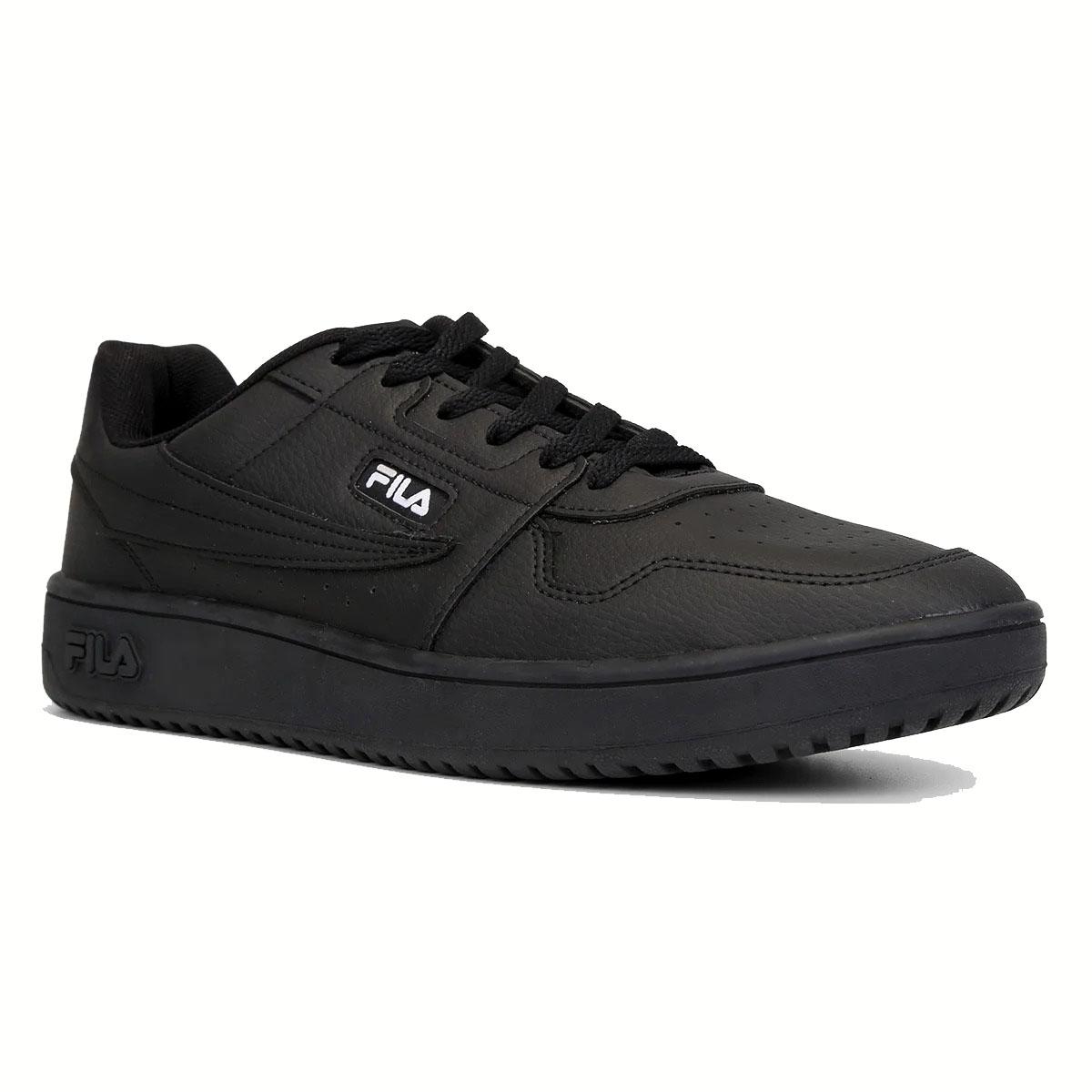 Tênis Couro Fila Acd Classic Masculino - Preto e Prata - 1