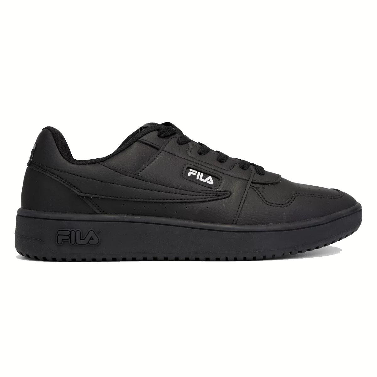 Tênis Couro Fila Acd Classic Masculino - Preto e Prata - 2