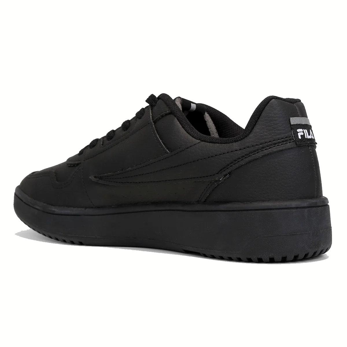 Tênis Couro Fila Acd Classic Masculino - Preto e Prata - 4