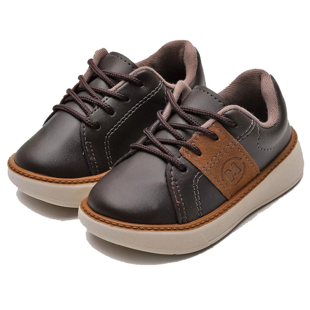 Tênis Infantil Molekinho Básico Casual Menino - Café - 1