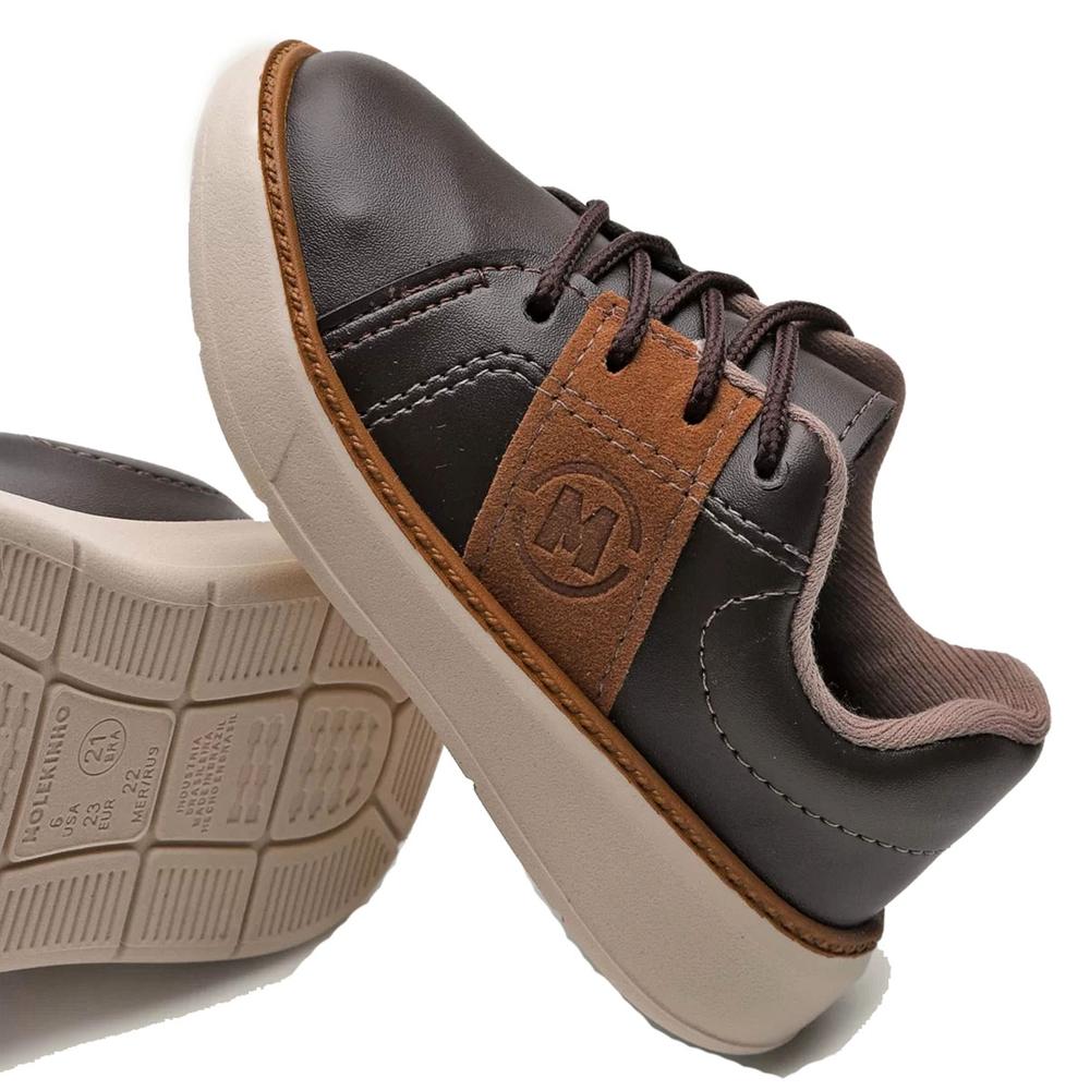 Tênis Infantil Molekinho Básico Casual Menino - Café - 3