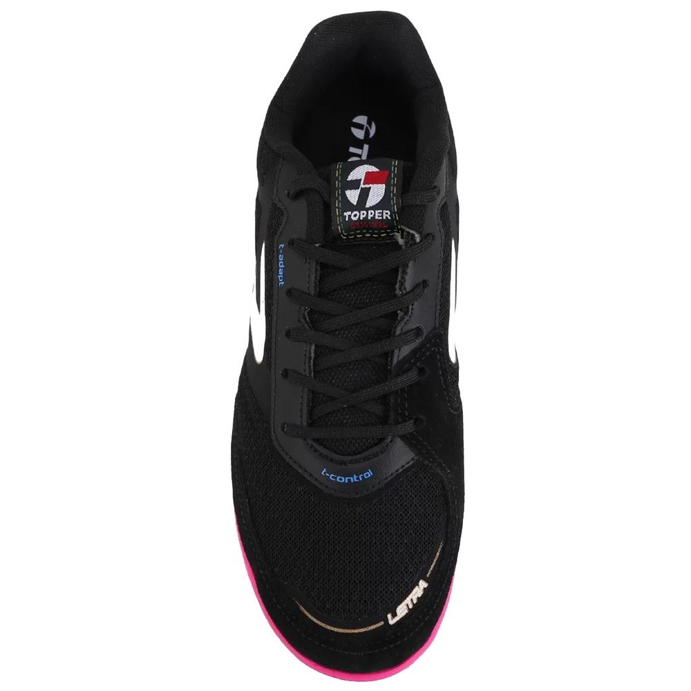 Chuteira Society Topper Letra III - Preto e Pink - 3