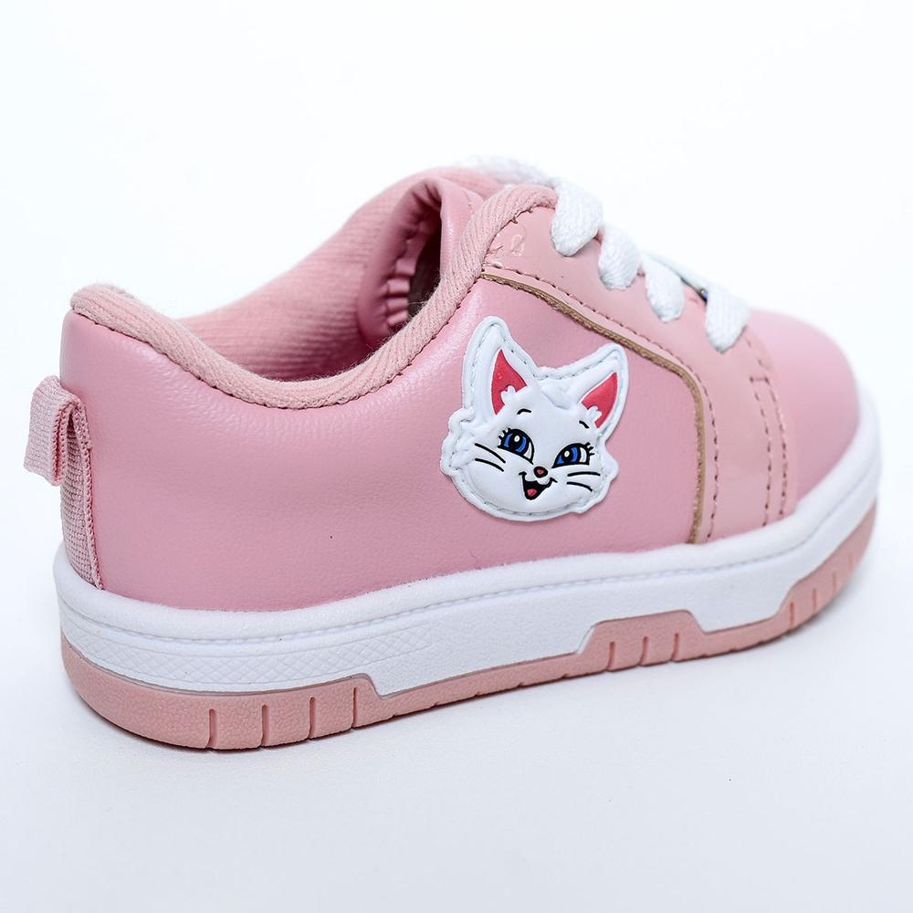 Tênis Molekinha Gatinha Baby Cadarço - Rosa - 4