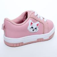 Tênis Molekinha Gatinha Baby Cadarço - Rosa