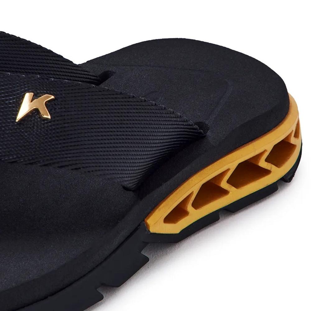 Chinelo Infantil Kenner Rakka Kids - Preto e Dourado - 4