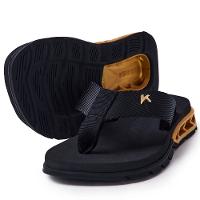 Chinelo Infantil Kenner Rakka Kids - Preto e Dourado - 1